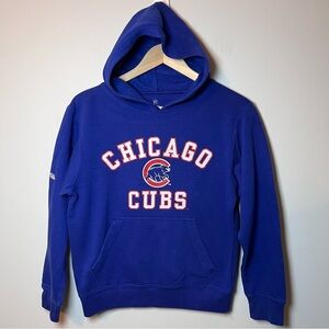 Chicago Cubs Baseball MLB Youth Medium Royal Blue Hoodie Sweatshirt By Stitches